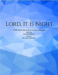 Lord, it is night TTBB choral sheet music cover Thumbnail